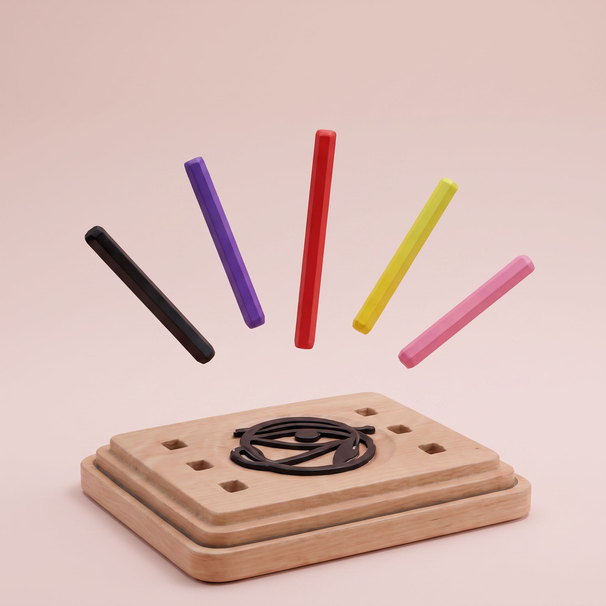 Bâtons de télépathie colorés