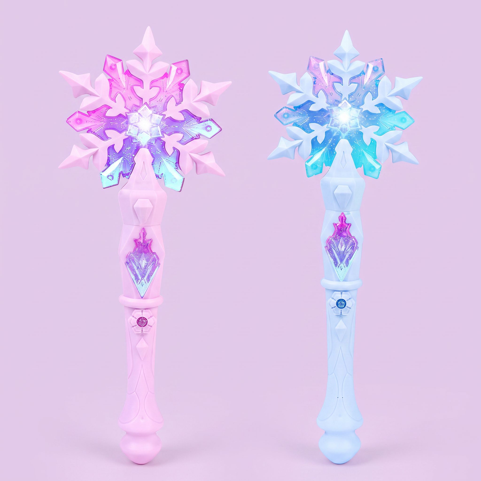Baguette flocon de neige lumineuse