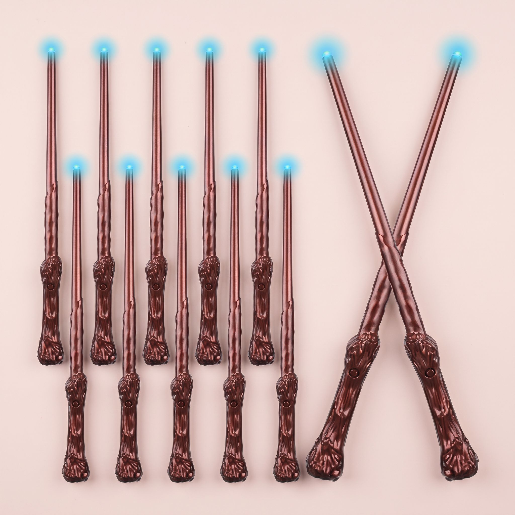 Lot de 10 baguettes de magicien lumineuses